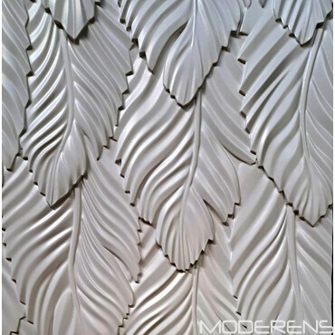 Гипсовая 3D панель LEAVES [1000х500] Листья