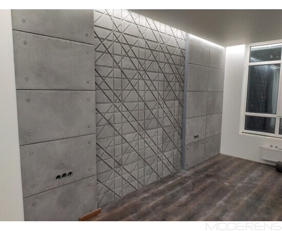 Бетонна 3D панель Led line, зображення 6
