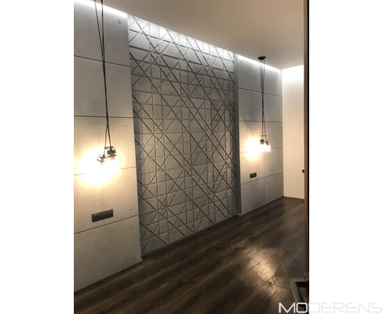 Бетонна 3D панель Led line, зображення 2