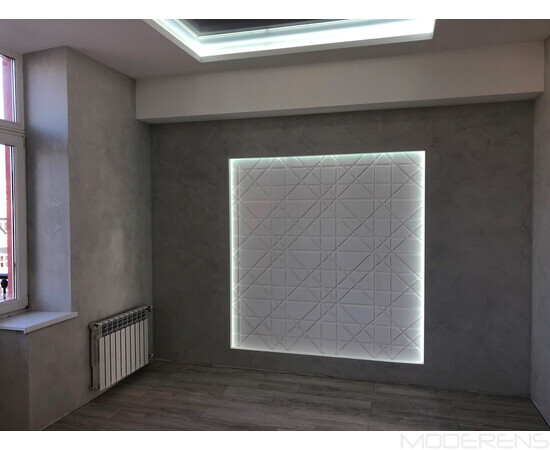 Гіпсова 3Д панель Led line [1000х500], зображення 10