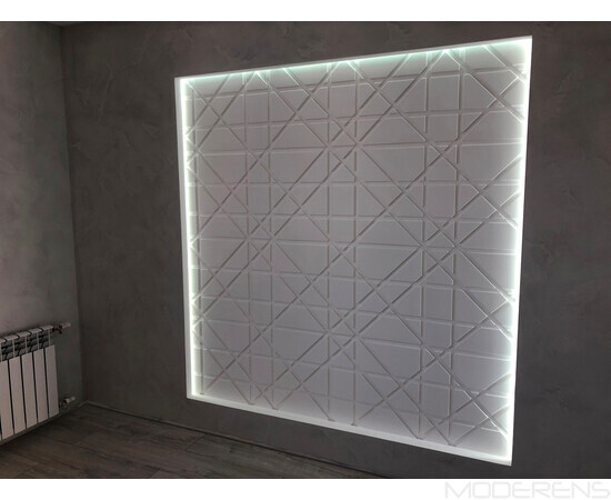 Гіпсова 3Д панель Led line [1000х500], зображення 9