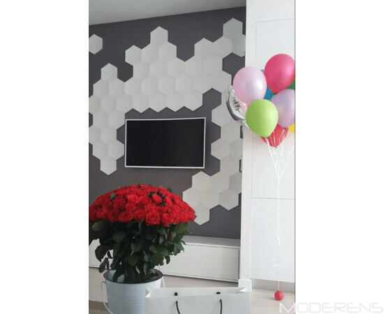 Гіпсова 3Д панель DECO - Соти, зображення 14