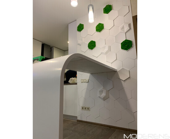 Гіпсова 3Д панель DECO - Соти, зображення 4