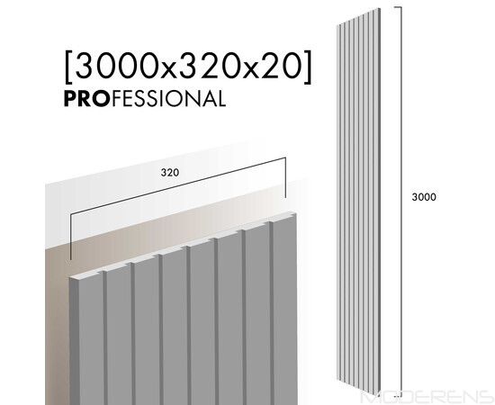 Гіпсова 3D панель LINE 30 [3000х320] PROFESSIONAL, зображення 2