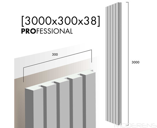 Гіпсова 3Д панель LINE 35 [3000х300] PROFESSIONAL, зображення 2