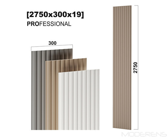 МДФ панель LINE SOFT 35  [max H=2750x300]  PROFESSIONAL, изображение 2
