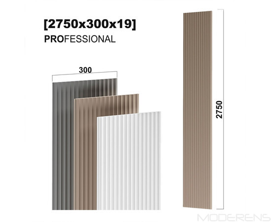 МДФ панель LINE SURF 20  [max H=2750x300]  PROFESSIONAL, изображение 2