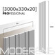Гіпсова 3Д панель Line 60/30 [3000х330] PROFESSIONAL, зображення 2