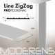 Гіпсова 3Д панель LINE ZigZag [3000х300] PROFESSIONAL